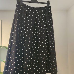 Tahari Polka Dot Midi Skirt Size 6